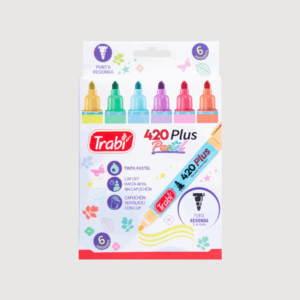 Marcadores Trabi 420 Pastel x6