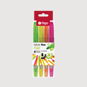 Resaltador Filgo Lighter Fine – Blíster Flúo x4