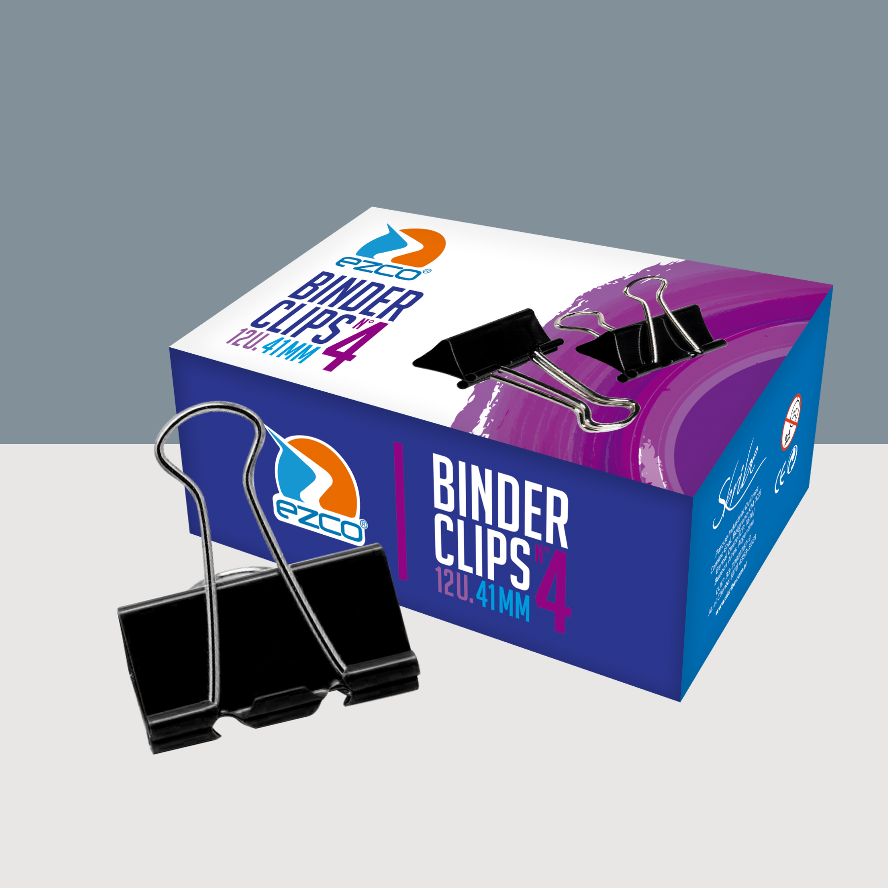 Aprietapapel Binder Ezco N4 – 41 mm.