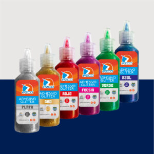 Adhesivo con glitter Ezco – Colores Tradicionales – 21 gr.