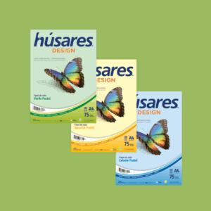 Resma Husares A4 Color Pastel – 75gr.