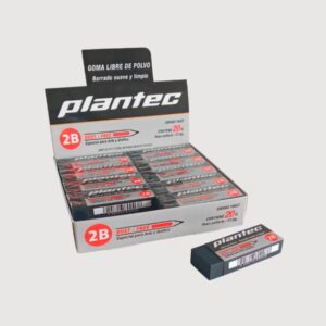 Goma de borrar Plantec – Negra 2B (9427)