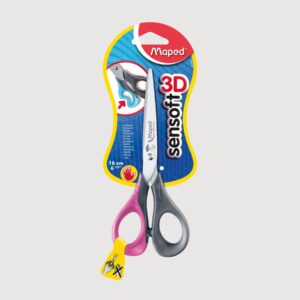 Tijera para Zurdos Maped Sensoft 16cm. (Blíster)