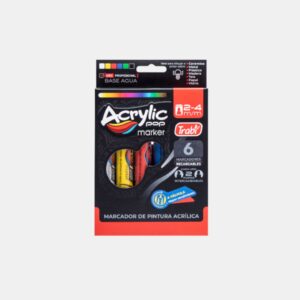 Marcador Acrílico ACRYLIC POP Trabi – Surtido x 6un.
