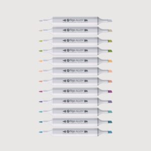 Marcador Artístico Permanente Doble Punta Filgo ALLOY – Tonos Pastel x12