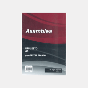 Repuesto A4 ASAMBLEA Rayado x 48hjs.