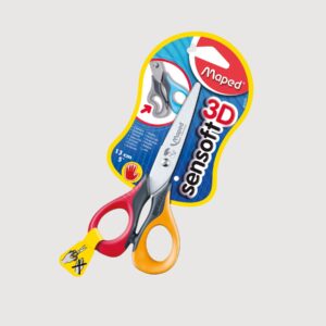 Tijera para Zurdos Maped – Sensoft 13,5 cm. (Blíster)