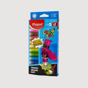 Tempera Escolar Maped | Pomos 8ml. x 12 Surt.
