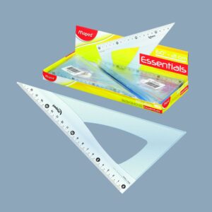 Escuadra Escolar Maped Cristal 60° 21cm.