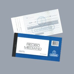 Talonario de Recibo CENTINELA Mediano 40hjs.
