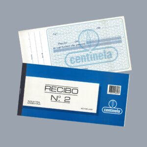 Talonario de Recibo CENTINELA Grande 40hjs.