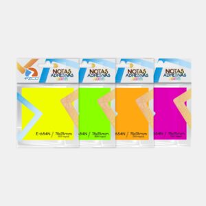 Notas Adhesivas EZCO NEÓN | 100 hjs. 75×75 mm