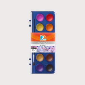 Acuarelas Escolares – 12 Colores EZCO
