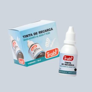 Tinta de Recarga para Marcador al Agua TRABI 30 ml.