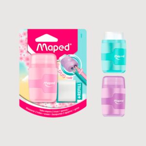 Sacapuntas-Goma Maped CONNECT Pastel