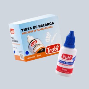 Tinta de Recarga para Marcador de Pizarra Blanca TRABI 30 ml.