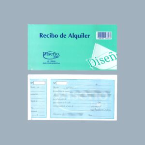 Talonario de Recibo Alquiler DISEÑO 40hjs.