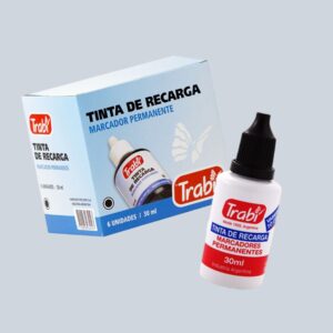 Tinta de Recarga para Marcador Permanente TRABI 30 ml.