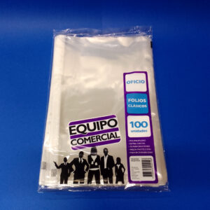 Folios Oficio – Equipo Comercial x 100 un.