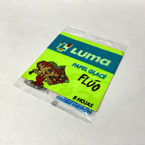 Papel Glacé Flúo 10×10