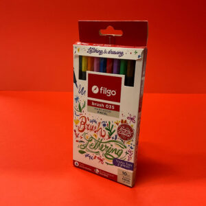 Marcador Punta Pincel Filgo x10 Colores Trad.