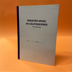 Registro Anual de Calificaciones P/54 Alumnos