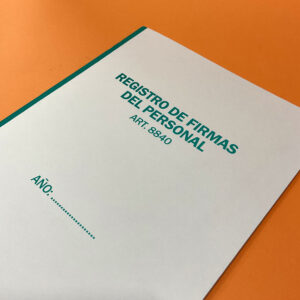 Registro / Libro de Firmas del Personal – 26hjs