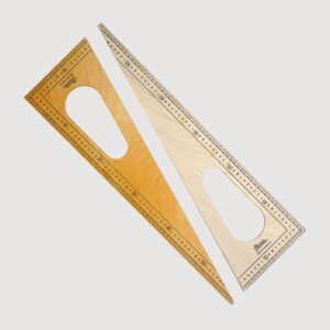 Escuadra para pizarrón Madera Palo Blanco 60cm. Fime