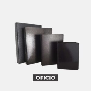 Carpeta de fibra negra – Oficio