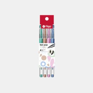 Bolígrafo Roller GEL POP Milky x4