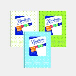 Cuaderno Escolar 16×21 T/D Rivadavia – Lunares x50 hjs.