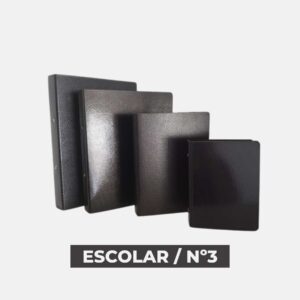 Carpeta de fibra negra – 3A40 Escolar