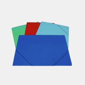 Carpeta Oficio plástica 3 solapas c/elástico – color liso The Pel