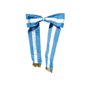 Moño Corbata Argentina grande Milenio 2501