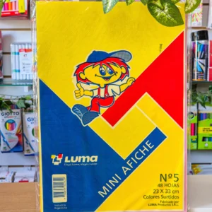 Papel Afiche Oficio 23×33 x48hjs. colores surtidos – LUMA