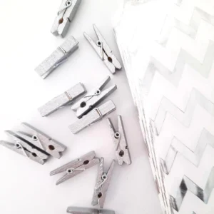Mini Broche Plata 10 unidades – COLOURS 26080