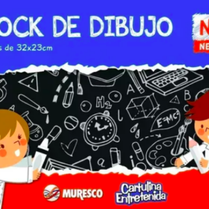 Block Nº5 Negro x 20 hojas Muresco