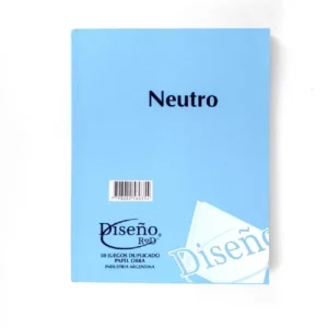 Talonario Neutro Grande | Papel OBRA Diseño