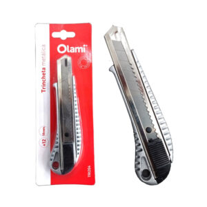 Cutter/Trincheta Olami 204 – 18 mm – Cuerpo metálico
