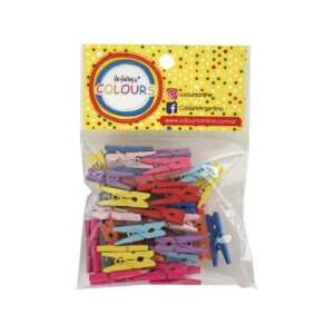 Mini Broche Natural 25mm x 36 unidades – COLOURS 20614