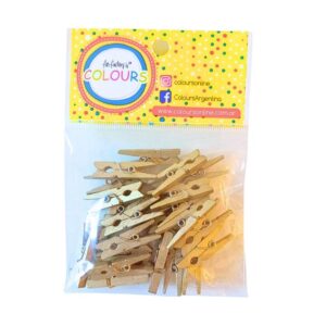Mini Broche Dorado 30mm x 25 unidades – COLOURS 21824