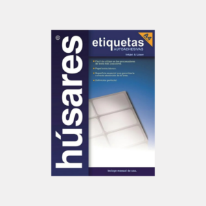 Etiquetas A4 Autoadhesivas HUSARES – P/ láser x 100 unidades.