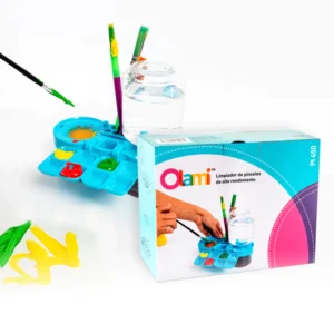 Limpiador de Pinceles con Paleta y Depósito – OLAMI