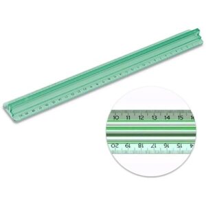 Triple decímetro 30 cm. con 1/2 mm DOZENT 2626