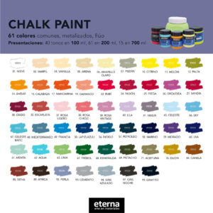 Pintura Chalk Paint ETERNA 200ml – Colores Tradicionales