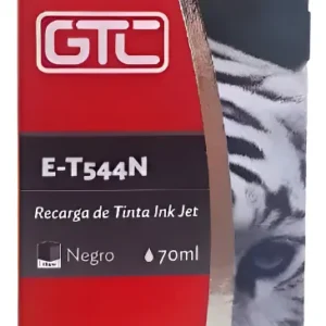 Tintas para Impresoras Epson con Sistema continuo T544 70ml. NEGRO GTC