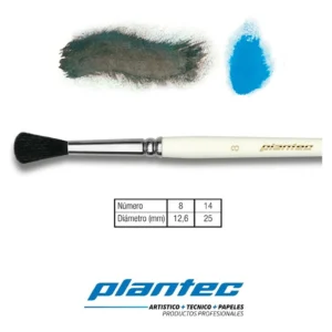 Pincel mop Ojo de Buey Mango Blanco Serie 8930 N°8 PLANTEC