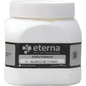 Acrílico Profesional BLANCO DE TITANIO x700ml – ETERNA