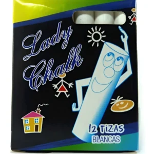 Tizas Blancas LADY CHALK x 12 unidades