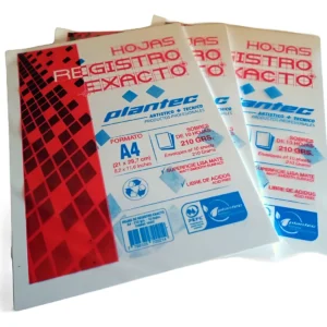 Papel para dibujo A4 Registro Exacto 210grs. x 10 Hojas PLANTEC 5402